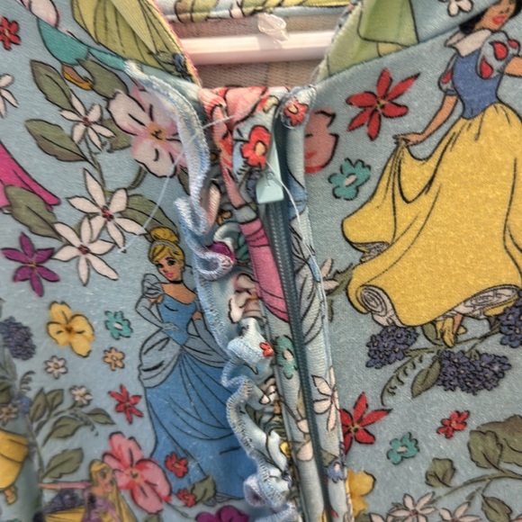 Posh Peanuts Disney Princess Terry Bamboo Hooded Romper - Picture 3 of 8